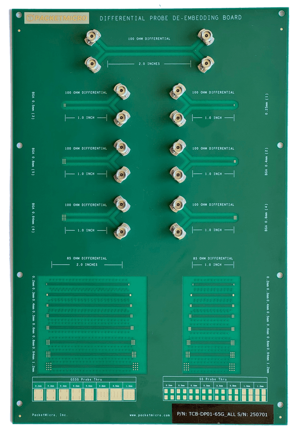 D-PROBE DE-EMBEDDING PCB